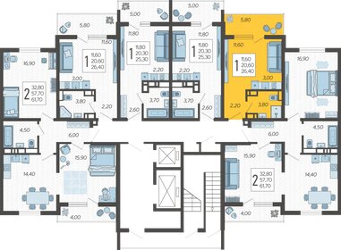 26,3 м², квартира-студия 8 942 000 ₽ - изображение 22