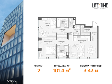 92 м², 3-комнатная квартира 114 000 000 ₽ - изображение 111