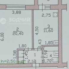 Квартира 39,2 м², 1-комнатная - изображение 2