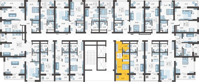 21 м², квартира-студия 11 980 000 ₽ - изображение 121