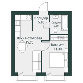 Квартира 37,1 м², 1-комнатная - изображение 1