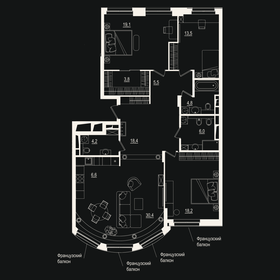 Квартира 130,3 м², 4-комнатная - изображение 1