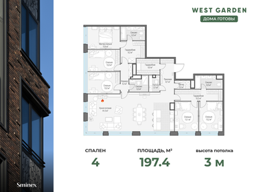 214 м², 4-комнатная квартира 330 257 952 ₽ - изображение 79