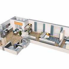 Квартира 90,8 м², 3-комнатная - изображение 3
