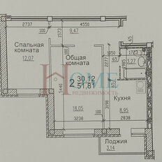 Квартира 54 м², 2-комнатная - изображение 3