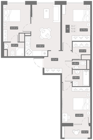 80 м², 3-комнатная квартира 9 380 000 ₽ - изображение 111
