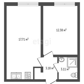 Квартира 36,4 м², 1-комнатная - изображение 2