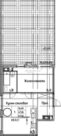 Квартира 63,1 м², 1-комнатная - изображение 1