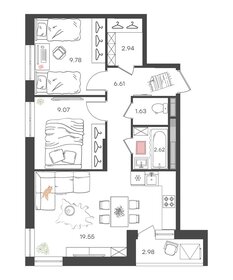 64 м², 3-комнатная квартира 4 800 000 ₽ - изображение 95