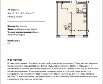 Квартира 41 м², 1-комнатная - изображение 1