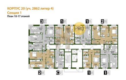 Квартира 39,3 м², 1-комнатная - изображение 2