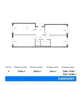 77,6 м², 3-комнатная квартира 13 331 537 ₽ - изображение 22