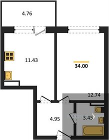 26,5 м², квартира-студия 4 057 560 ₽ - изображение 22