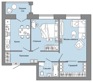 63 м², 2-комнатная квартира 6 790 048 ₽ - изображение 31