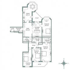 Квартира 204,2 м², 5-комнатная - изображение 2