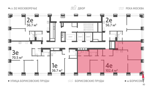 102,4 м², 4-комнатная квартира 33 200 844 ₽ - изображение 34