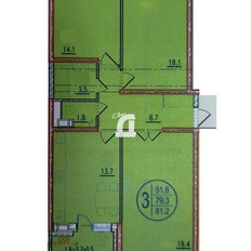 Квартира 83 м², 3-комнатная - изображение 2