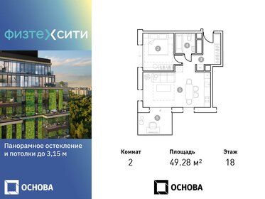 54 м², 2-комнатная квартира 13 990 000 ₽ - изображение 34