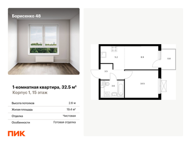 17 м², 1-комнатная квартира 3 600 000 ₽ - изображение 53