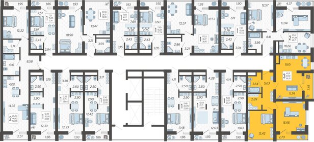 106 м², 3-комнатная квартира 27 000 000 ₽ - изображение 114
