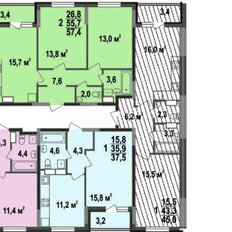 Квартира 45 м², 1-комнатная - изображение 1