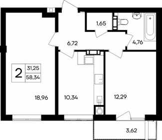 67 м², 3-комнатная квартира 7 000 000 ₽ - изображение 38