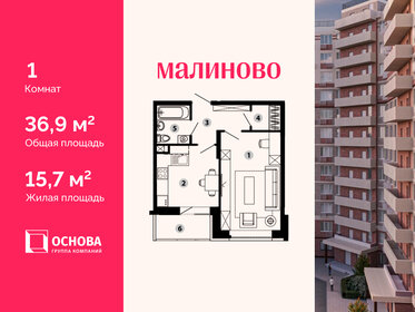 35 м², 1-комнатная квартира 5 699 000 ₽ - изображение 54