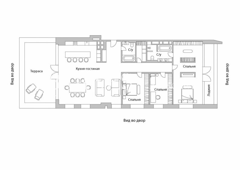 207,6 м², 4-комнатная квартира 415 000 000 ₽ - изображение 50