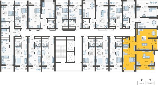 71 м², 3-комнатная квартира 16 000 000 ₽ - изображение 93