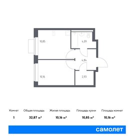 Квартира 32,9 м², 1-комнатная - изображение 1