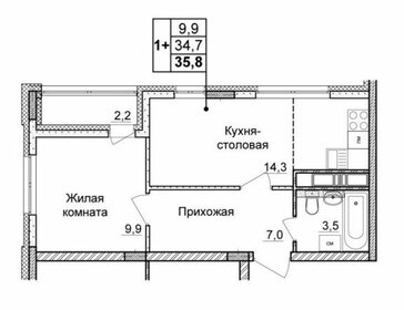 40 м², 1-комнатная квартира 7 500 000 ₽ - изображение 18