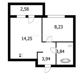 Квартира 32,3 м², 2-комнатная - изображение 1