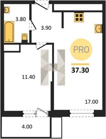 Квартира 37,3 м², 1-комнатная - изображение 1