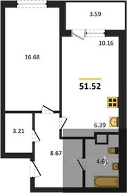 50,6 м², 1-комнатная квартира 6 769 231 ₽ - изображение 27