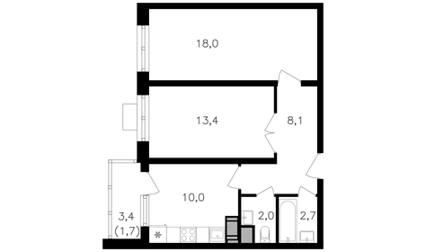 52 м², 2-комнатная квартира 27 390 000 ₽ - изображение 84