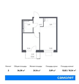 36,4 м², 1-комнатная квартира 6 821 394 ₽ - изображение 12