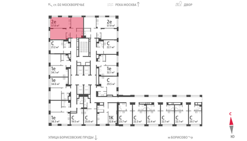 61,5 м², 2-комнатная квартира 20 006 996 ₽ - изображение 76