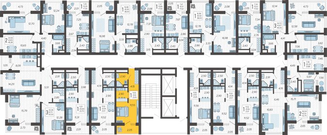 23,2 м², квартира-студия 10 445 280 ₽ - изображение 7