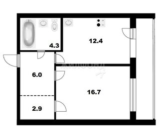 55,4 м², 1-комнатная квартира 7 999 999 ₽ - изображение 44