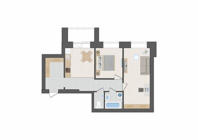 Квартира 59,5 м², 2-комнатная - изображение 1