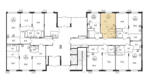 Квартира 25,7 м², студия - изображение 2