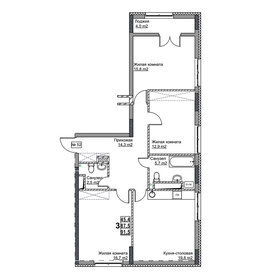 87,4 м², 3-комнатная квартира 19 900 000 ₽ - изображение 44