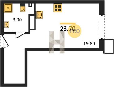 Квартира 23,7 м², студия - изображение 1