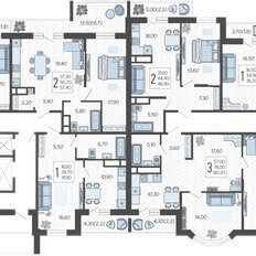 Квартира 62,2 м², 2-комнатная - изображение 2