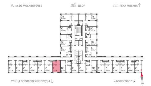 22,7 м², квартира-студия 9 350 175 ₽ - изображение 32