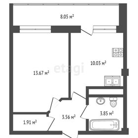 33,4 м², 1-комнатная квартира 5 560 000 ₽ - изображение 57