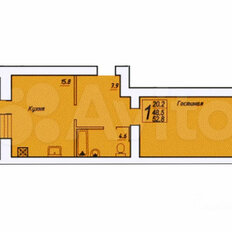 Квартира 52,8 м², 1-комнатная - изображение 2