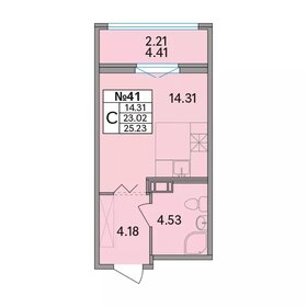Квартира 25,2 м², студия - изображение 1