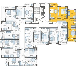 68,8 м², 3-комнатная квартира 6 700 000 ₽ - изображение 103