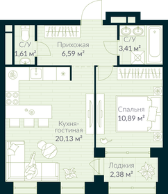27 м², 1-комнатная квартира 5 690 000 ₽ - изображение 86
